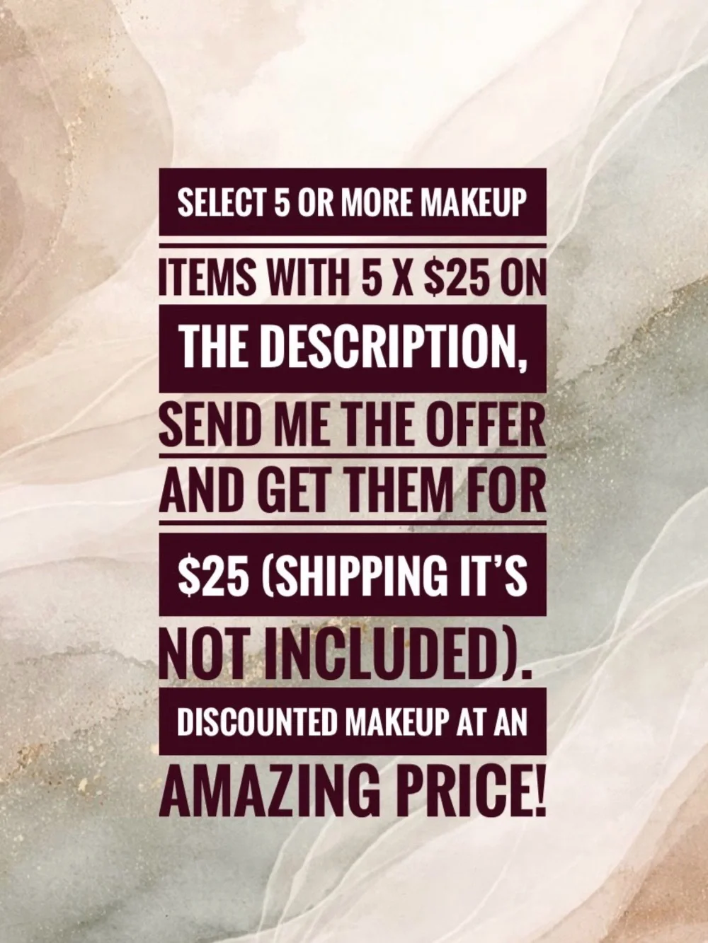 5 items x $25 - (2) e.l.f. Camo Color Corrector - Peach NEW